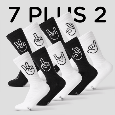 7+2 paar Sportsocken – Mix and Match - fyngers