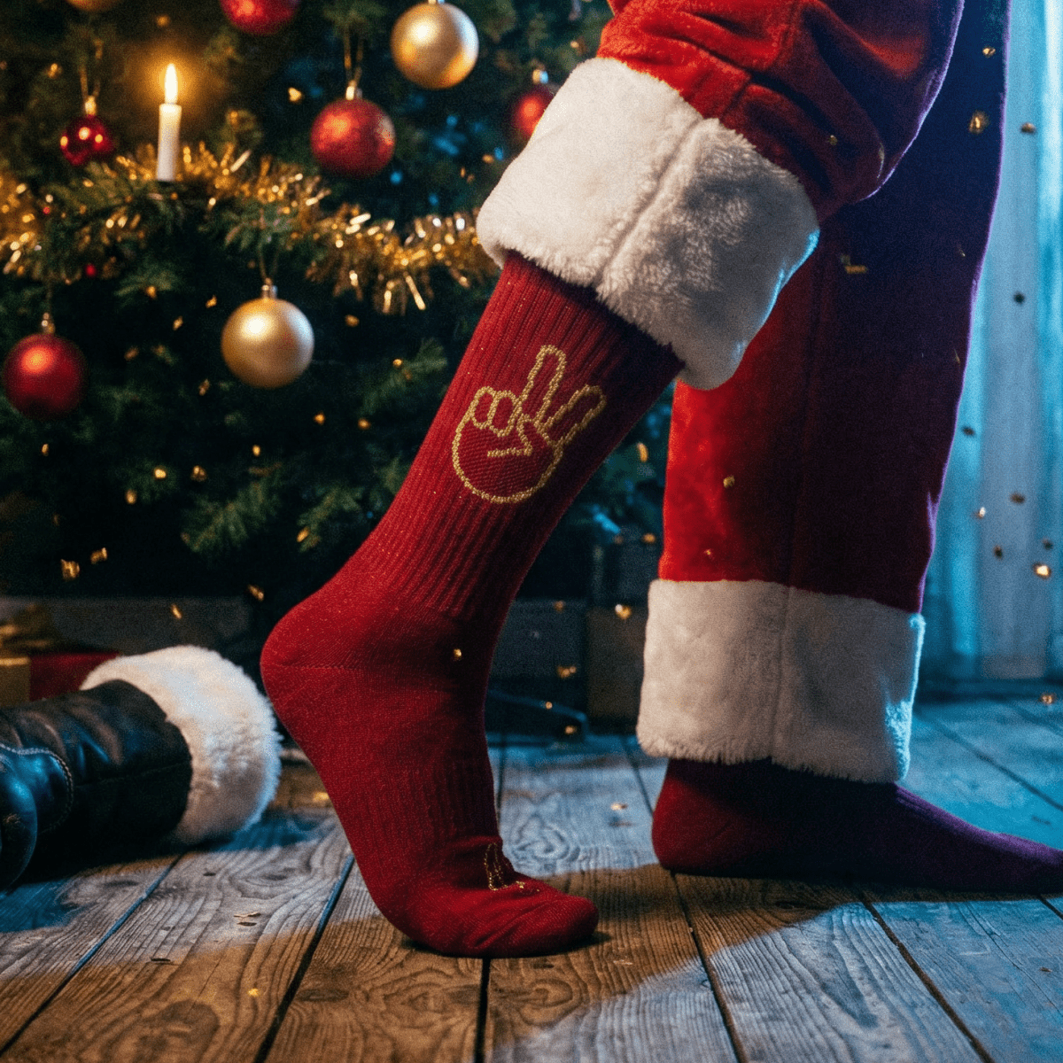 Easy peasy Christmas Socks - fyngers