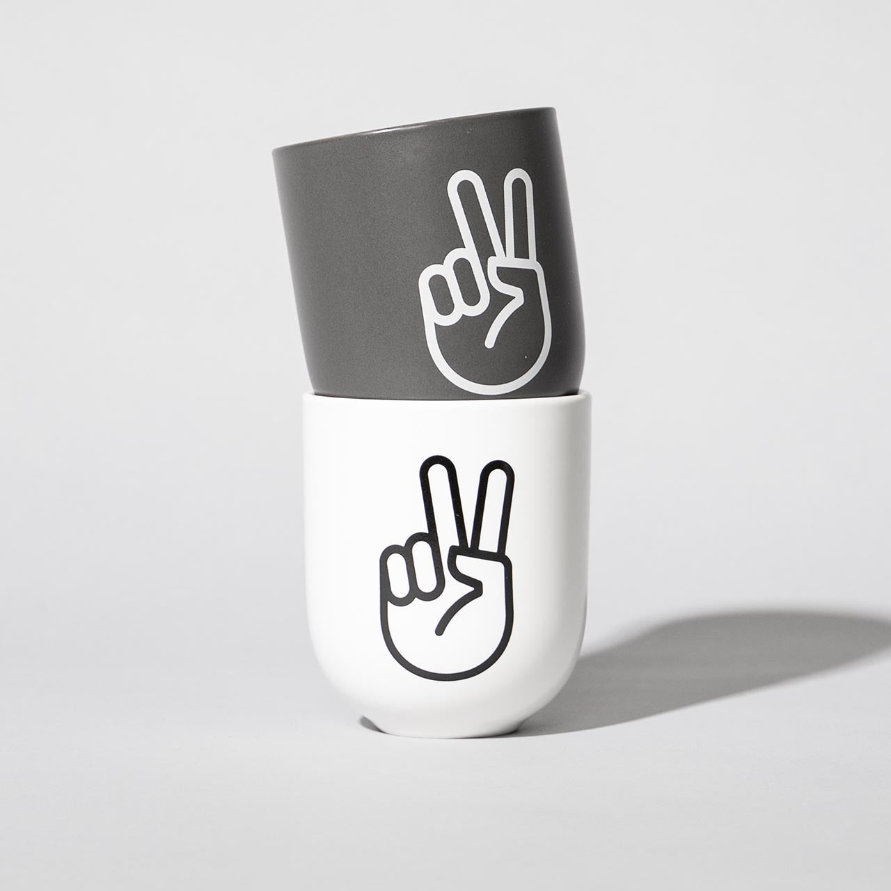 4+4 Porzellanbecher - B-Ware