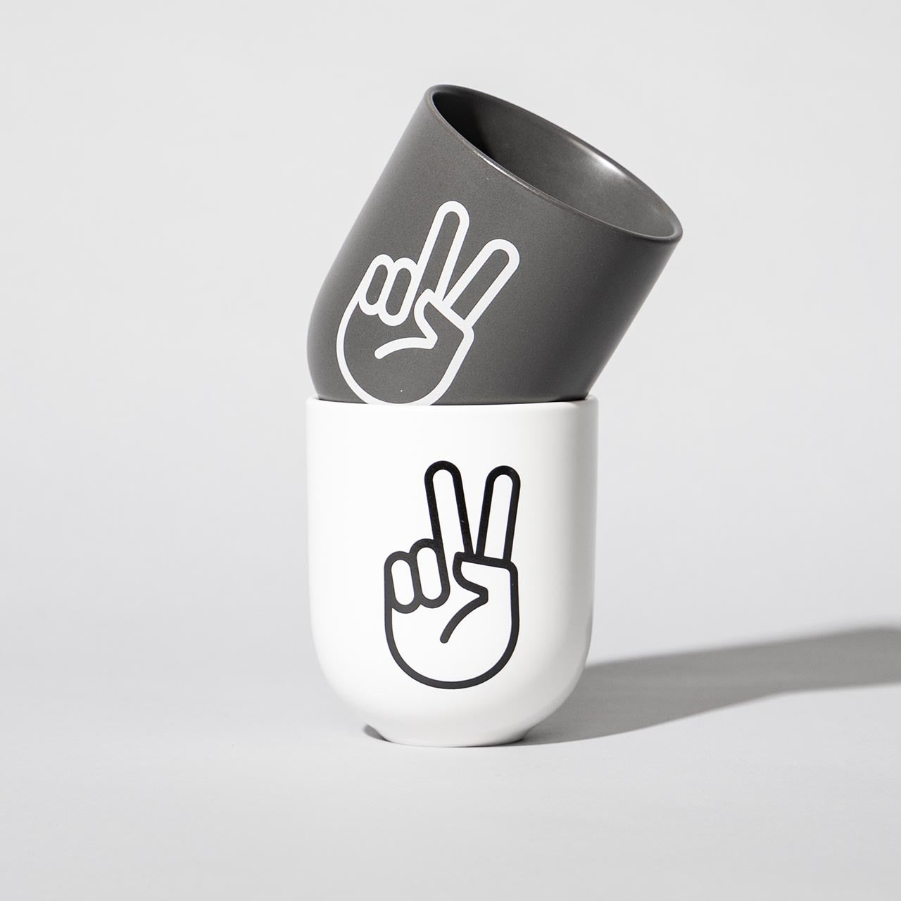 2+1 Porzellanbecher - B-Ware