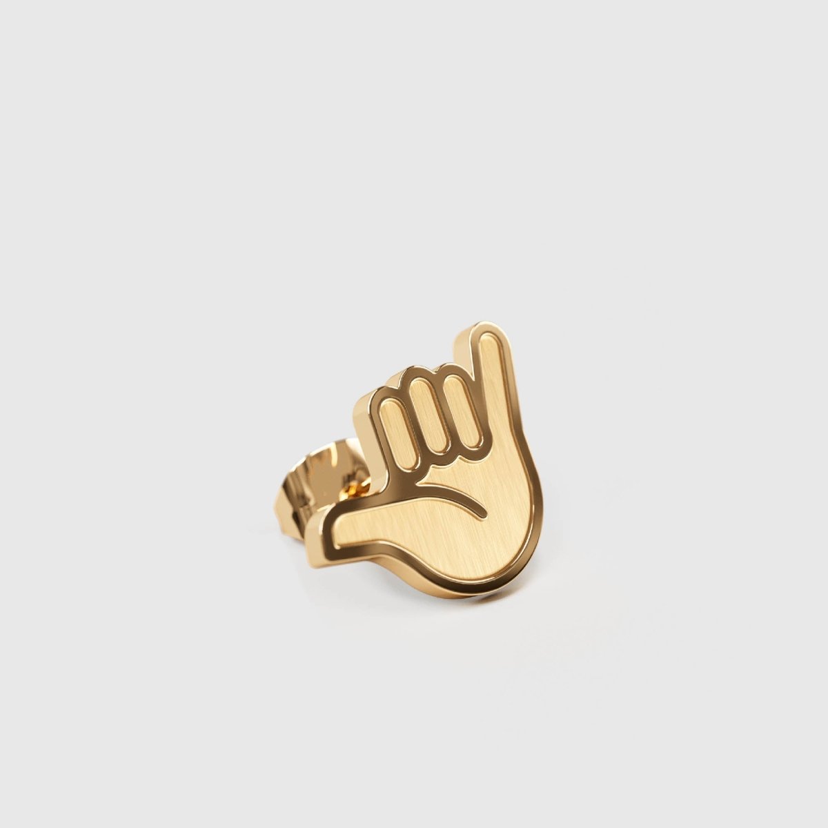 Hang Loose – Ohrstecker – gold - fyngers