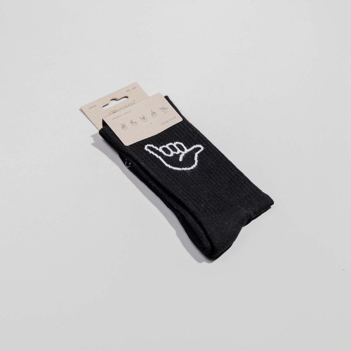 Hang Loose - Sportsocken schwarz - fyngers
