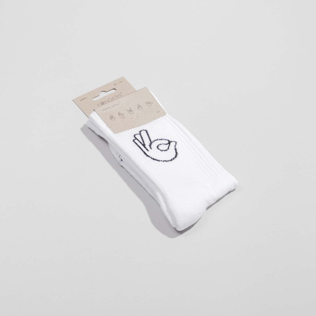 OK - Sportsocken weiß - fyngers