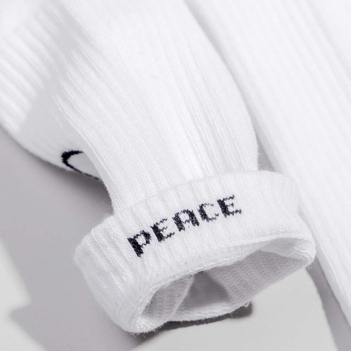 Peace - Sportsocken weiß - fyngers