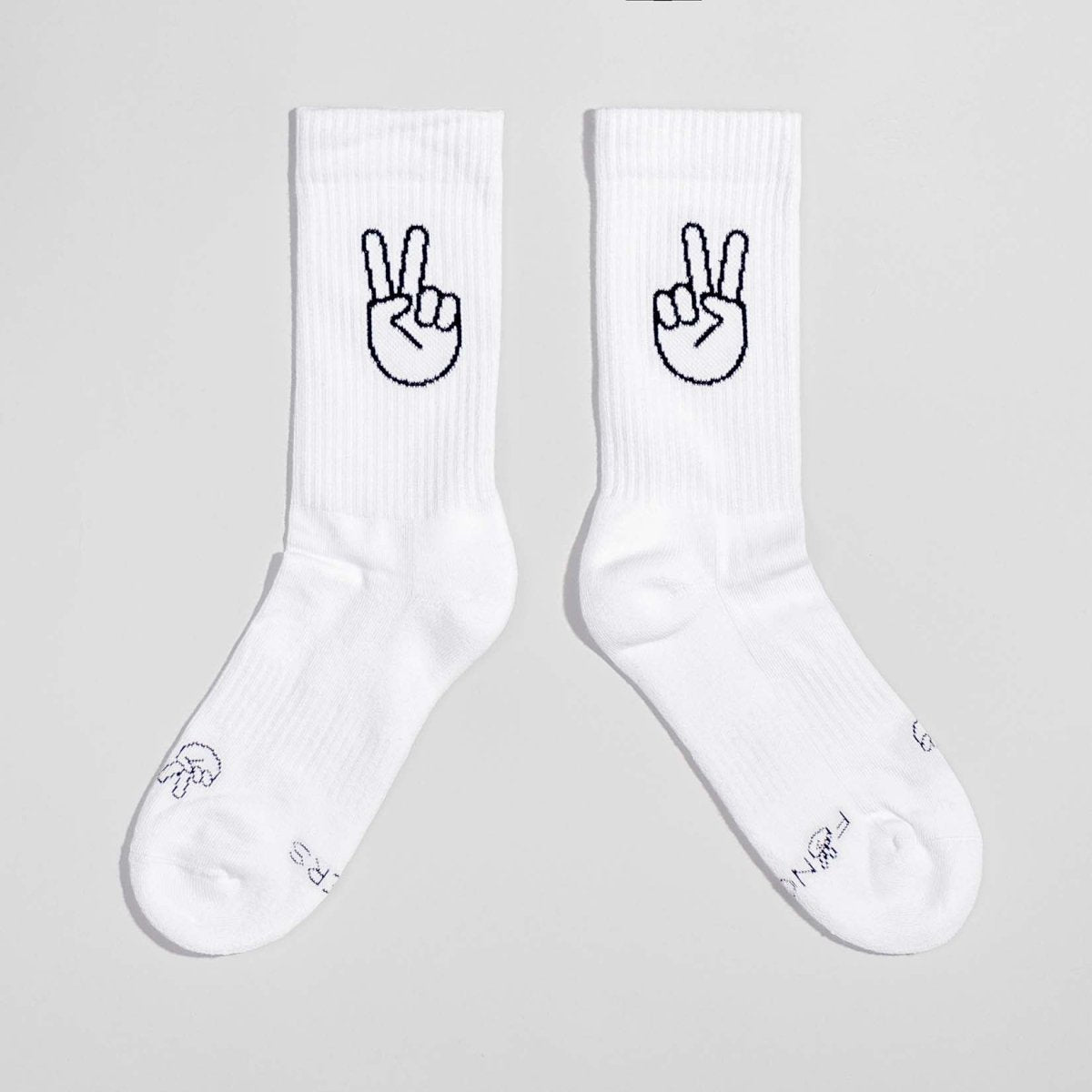 Peace - Sportsocken weiß - fyngers