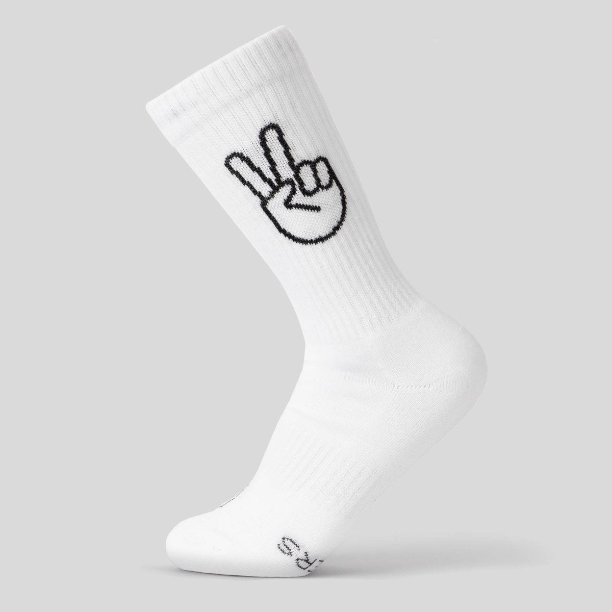 Peace - Sportsocken weiß - fyngers