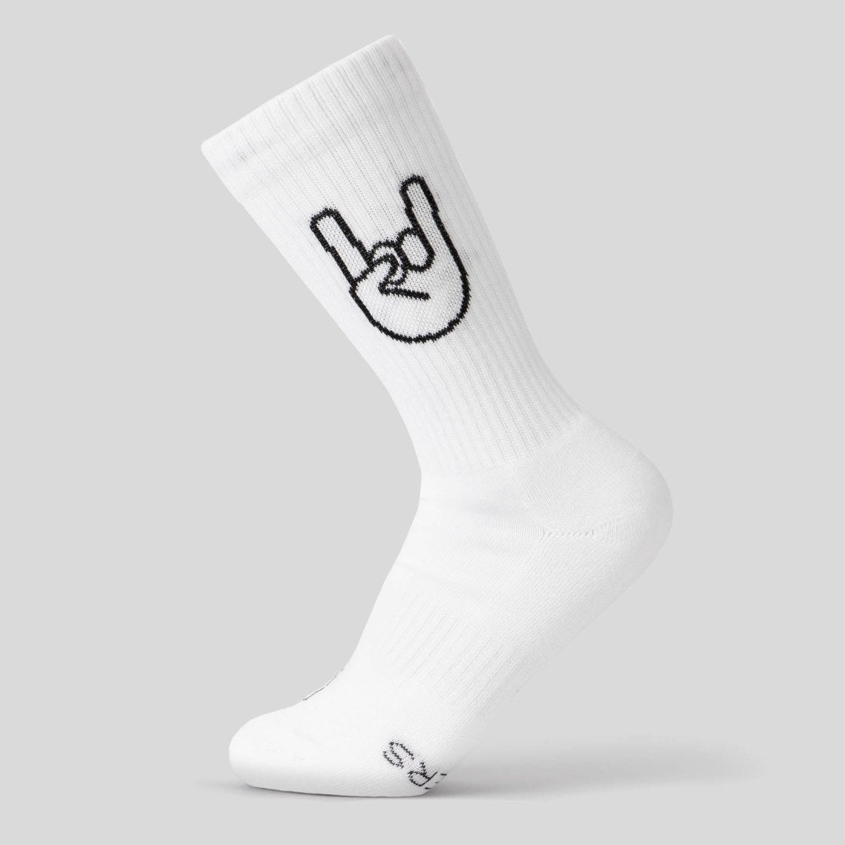 Rock ’n’ Roll - Sportsocken weiß - fyngers