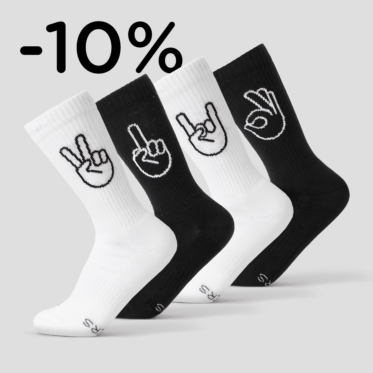 4 Paar Sportsocken – Mix and Match - fyngers