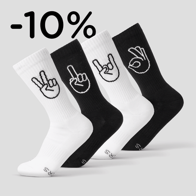 4 Paar Sportsocken – Mix and Match - fyngers