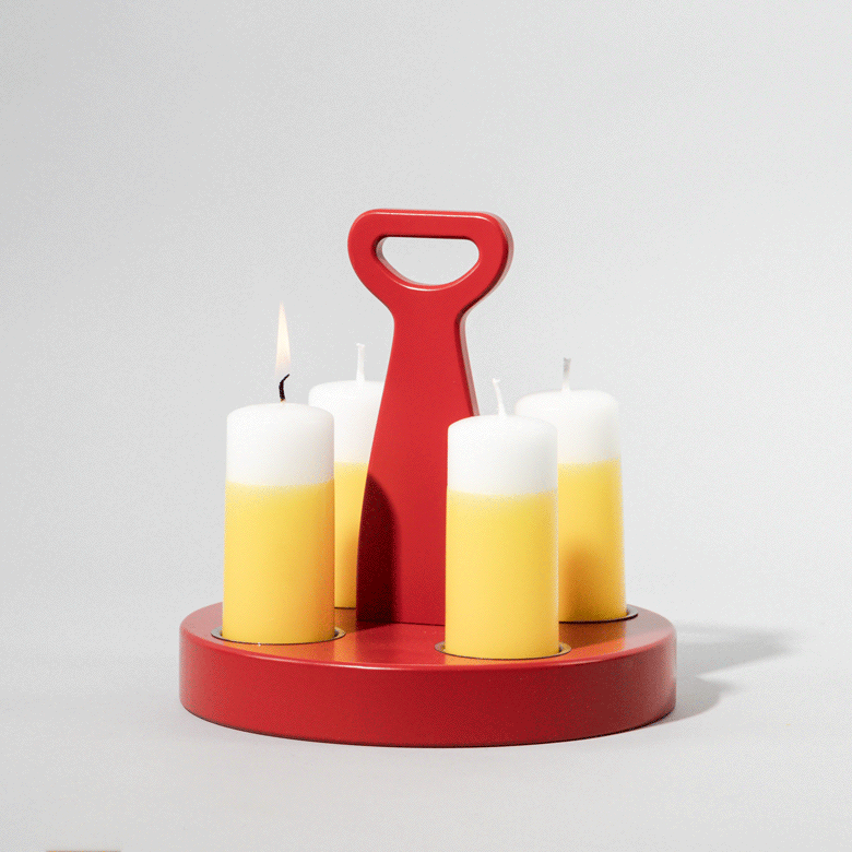 Adventskränzchen – Rot - fyngers