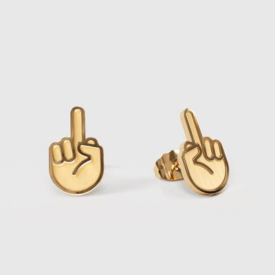 F*ck You – Ohrstecker – gold - fyngers