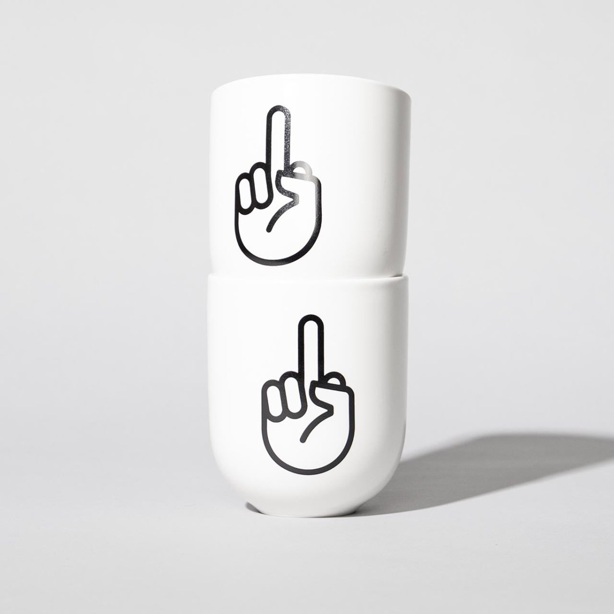 F*ck You – Porzellanbecher – weiß matt - fyngers