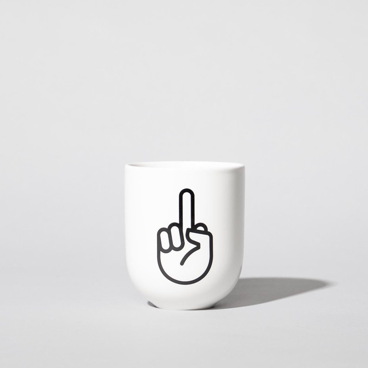 F*ck You – Porzellanbecher – weiß matt - fyngers