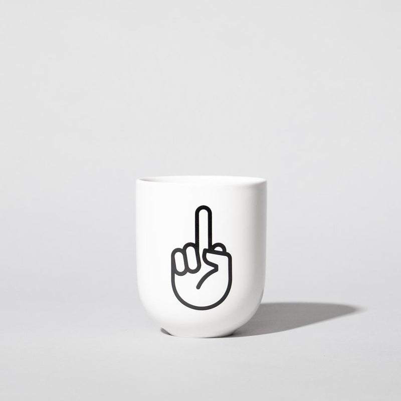 F*ck You – Porzellanbecher – weiß matt - fyngers
