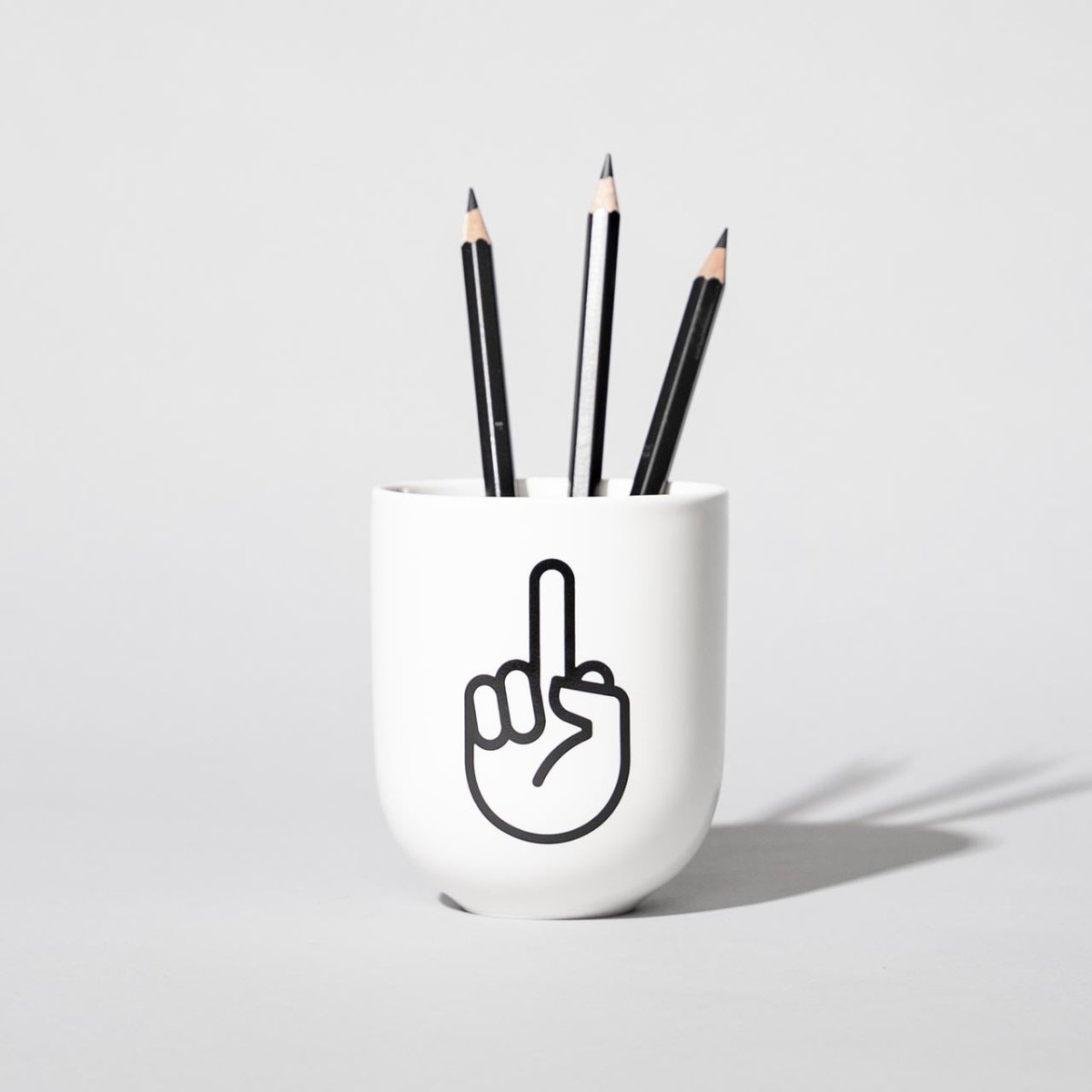 F*ck You – Porzellanbecher – weiß matt - fyngers