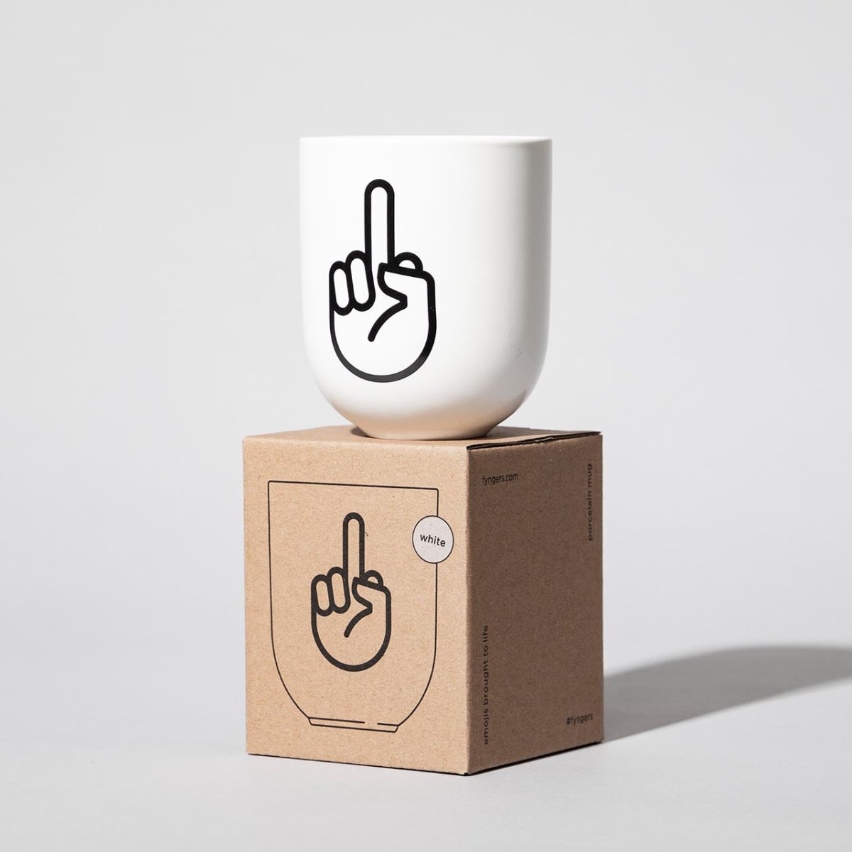 F*ck You – Porzellanbecher – weiß matt - fyngers