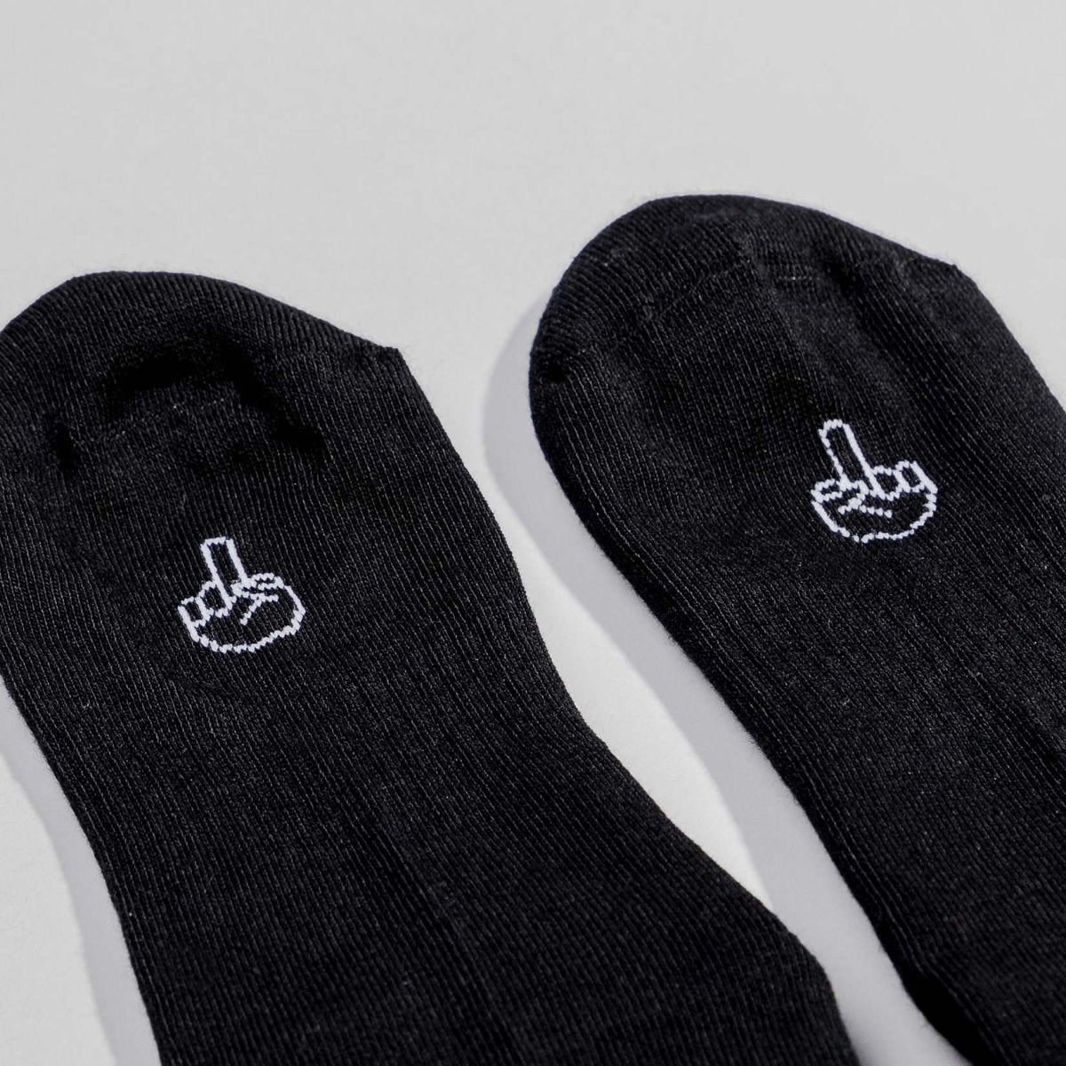 F*ck you - Sportsocken schwarz - fyngers