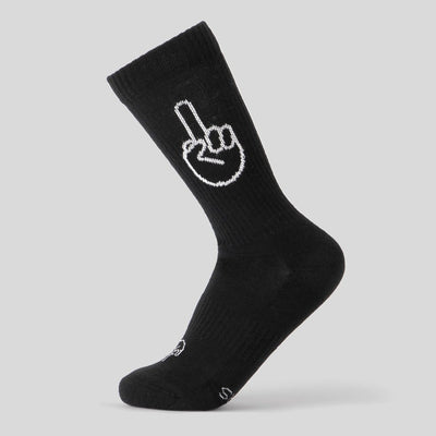 F*ck you - Sportsocken schwarz - fyngers