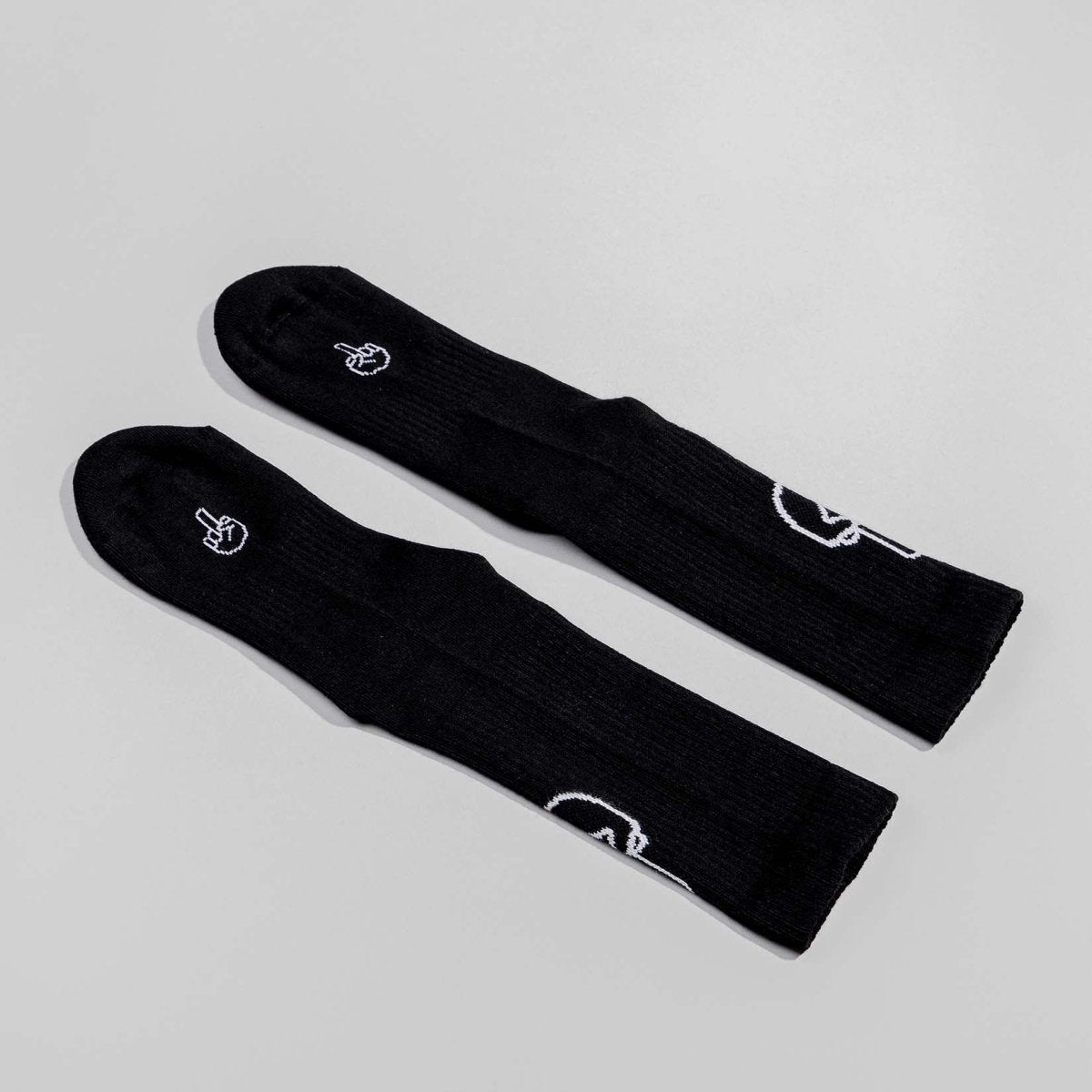 F*ck you - Sportsocken schwarz - fyngers