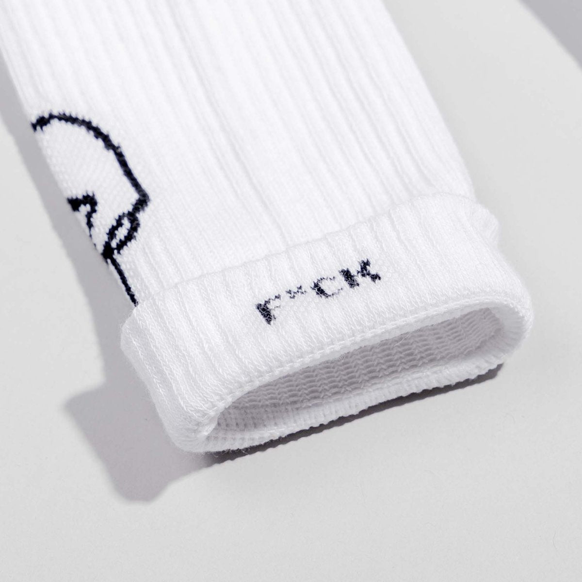 F*ck you - Sportsocken weiß - fyngers