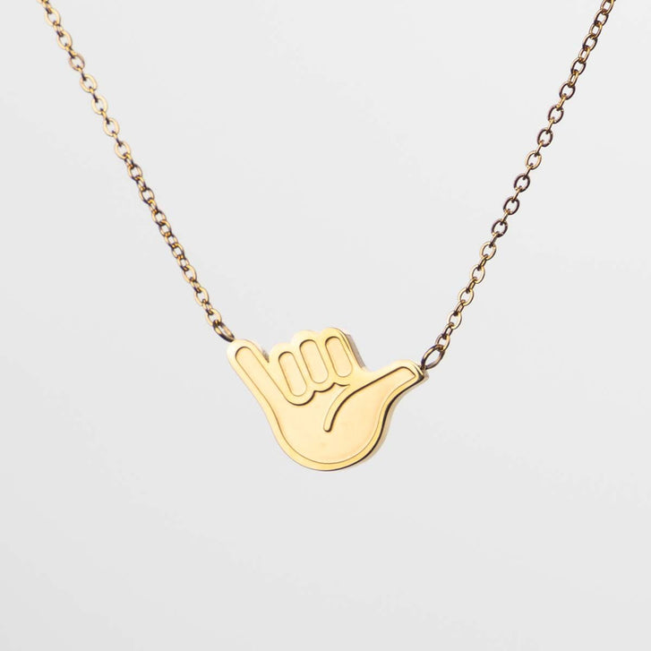 Hang Loose – Halskette – gold - fyngers