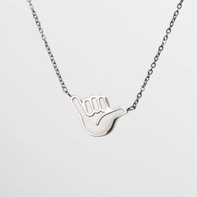 Hang Loose – Halskette – silber - fyngers