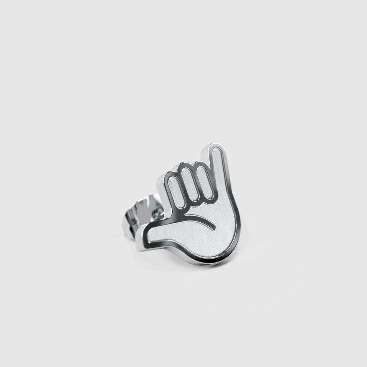 Hang Loose – Ohrstecker – silber - fyngers