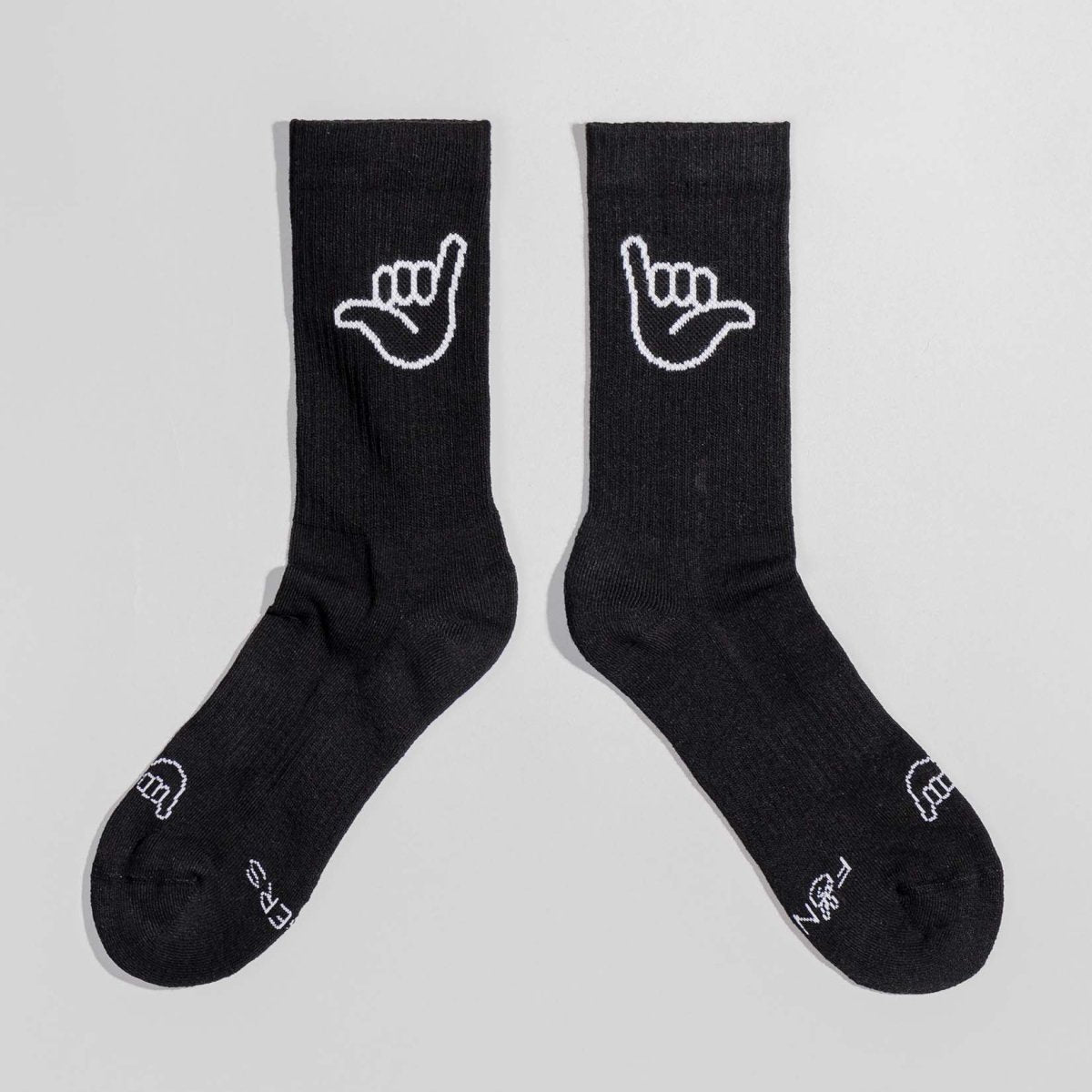 Hang Loose - Sportsocken schwarz - fyngers