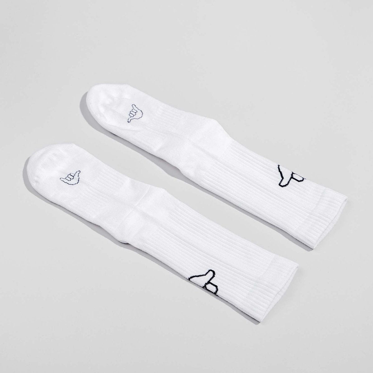 Hang Loose - Sportsocken weiß - fyngers