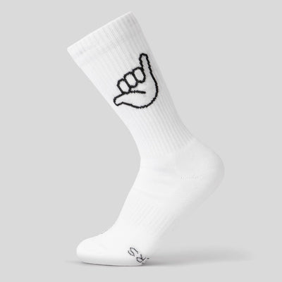 Hang Loose - Sportsocken weiß - fyngers