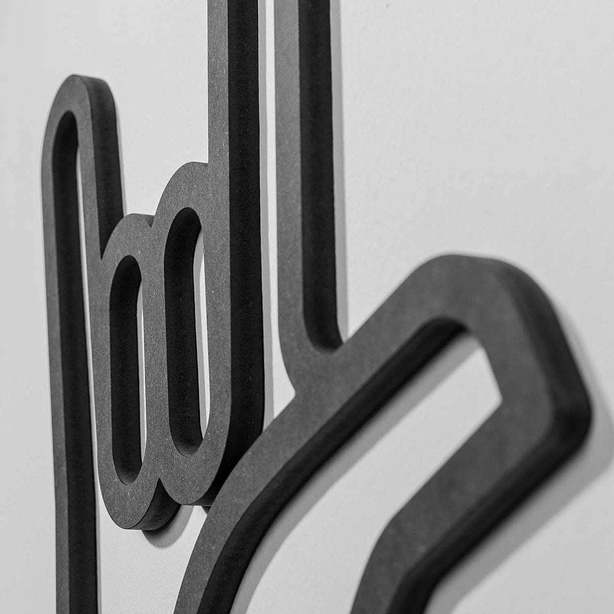 I Love You - Wall Object - fyngers