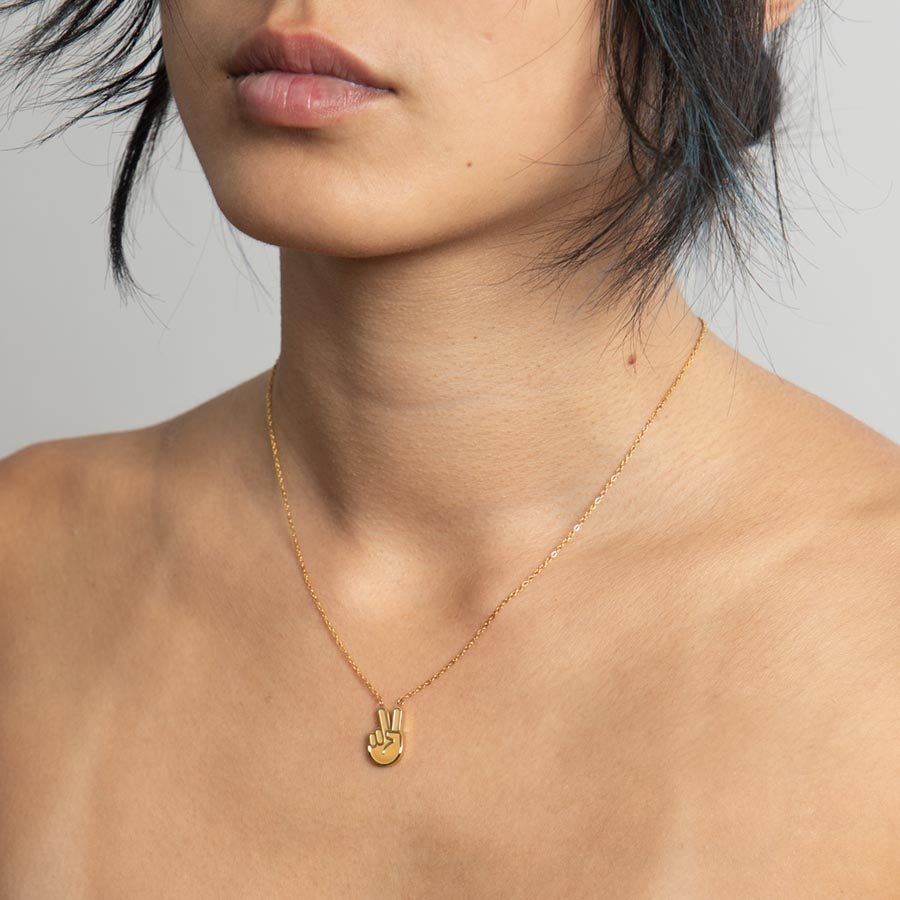 Ohrstecker + Halskette – gold – Mix and Match - fyngers
