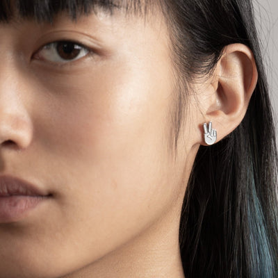 Ohrstecker + Halskette – silber – Mix and Match - fyngers