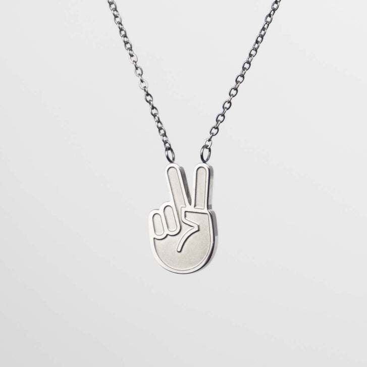 Peace – Halskette – silber - fyngers
