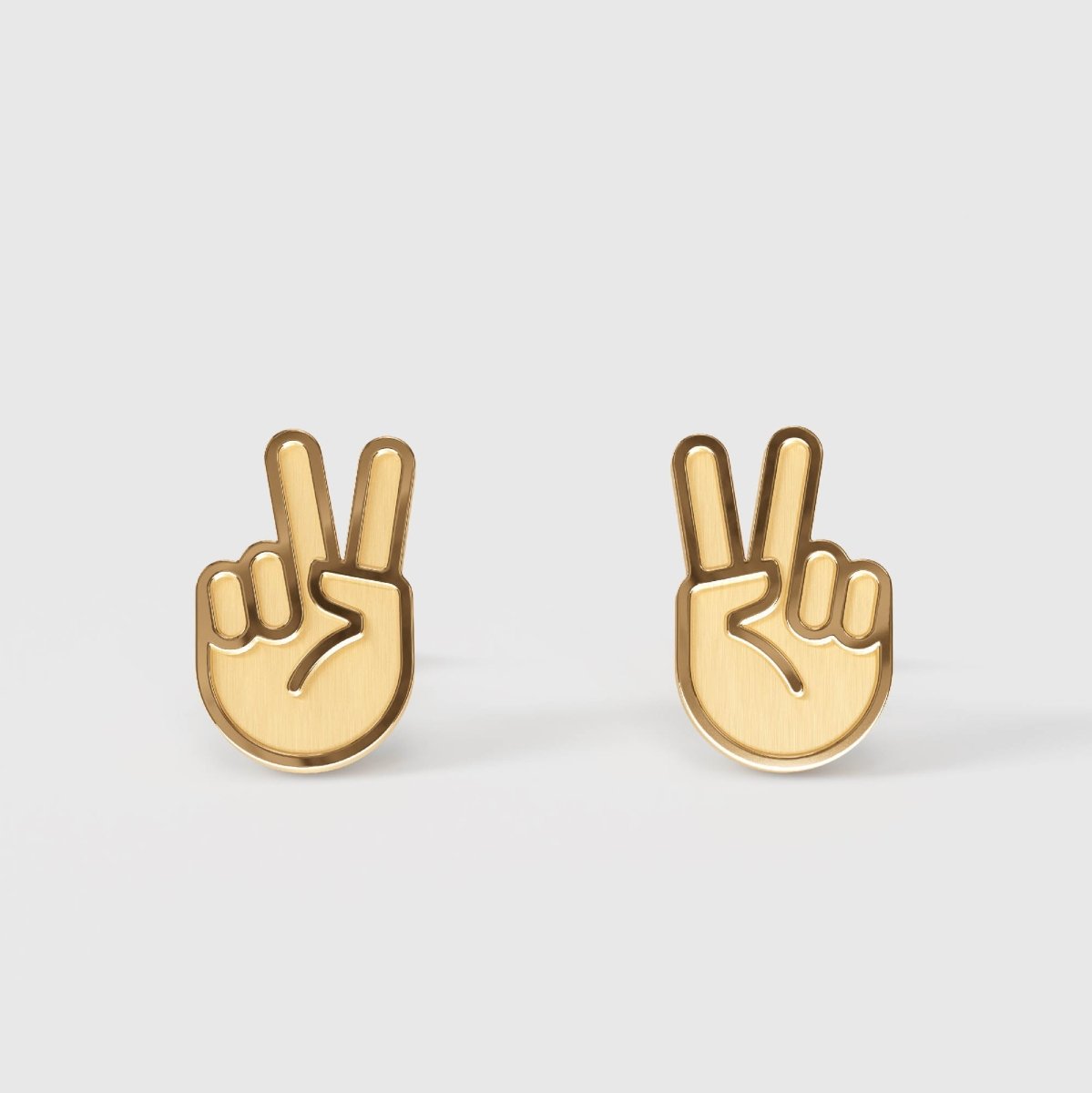 Peace – Ohrstecker – gold - fyngers