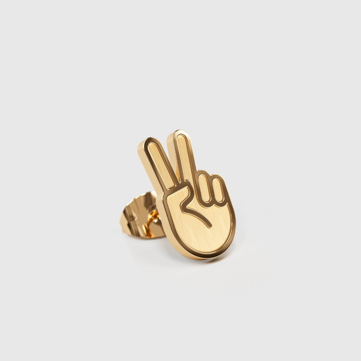 Peace – Ohrstecker – gold - fyngers