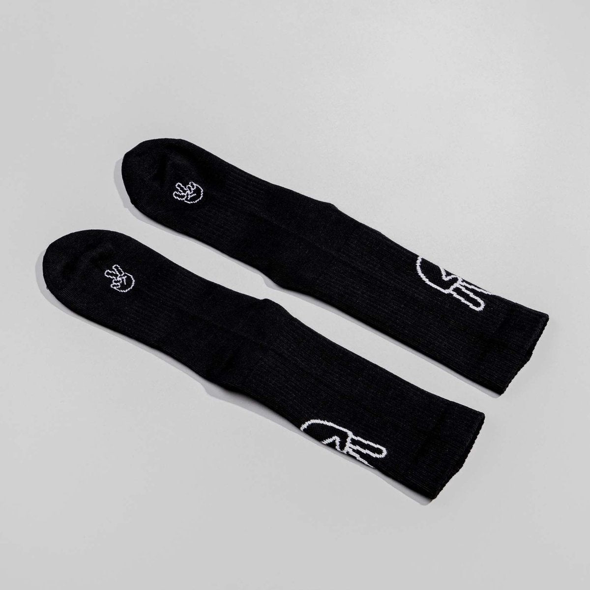 Peace - Sportsocken schwarz - fyngers