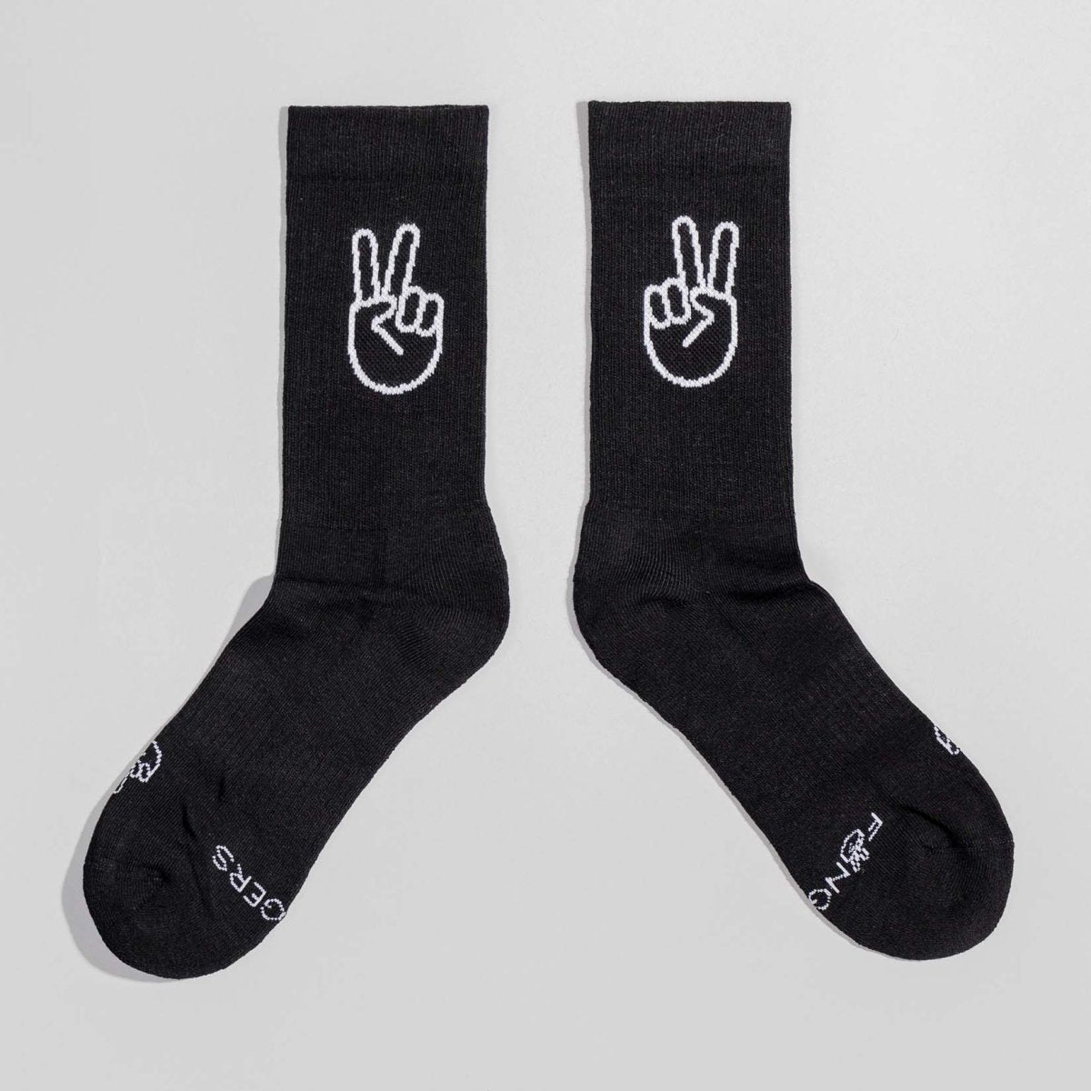 Peace - Sportsocken schwarz - fyngers