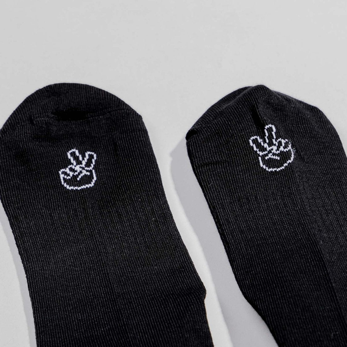 Peace - Sportsocken schwarz - fyngers