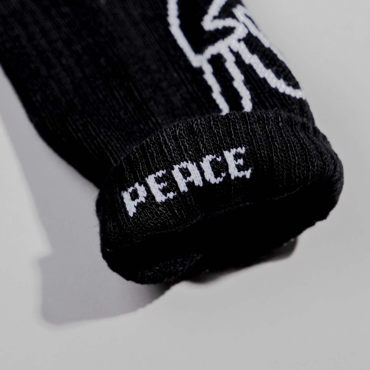 Peace - Sportsocken schwarz - fyngers