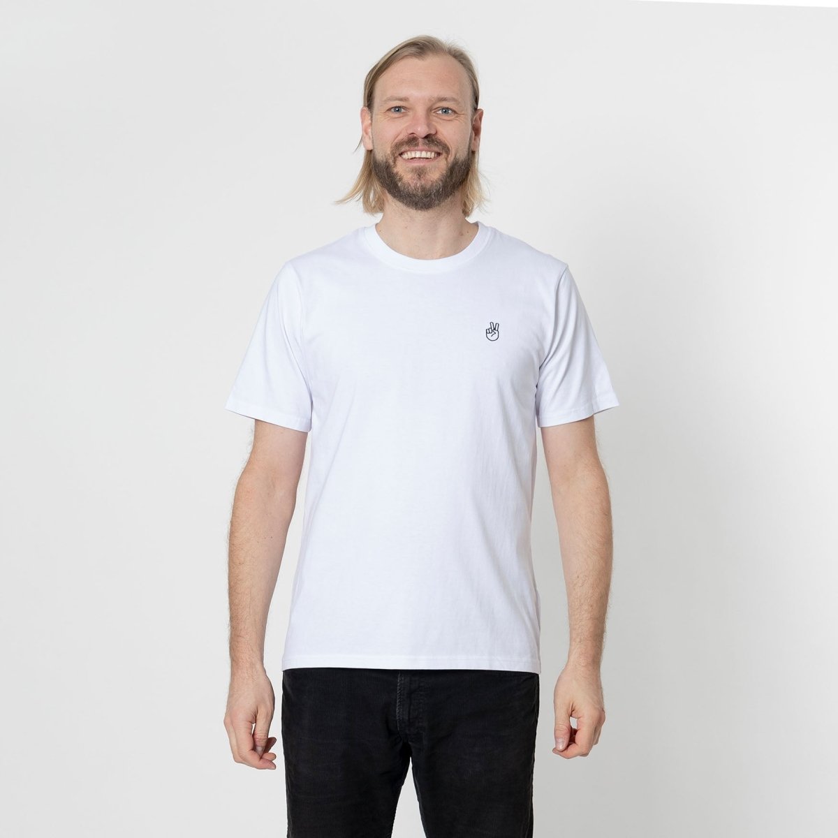 Peace – T-Shirt weiß - fyngers