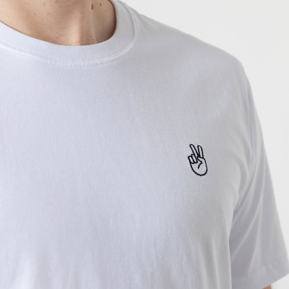 Peace – T-Shirt weiß - fyngers
