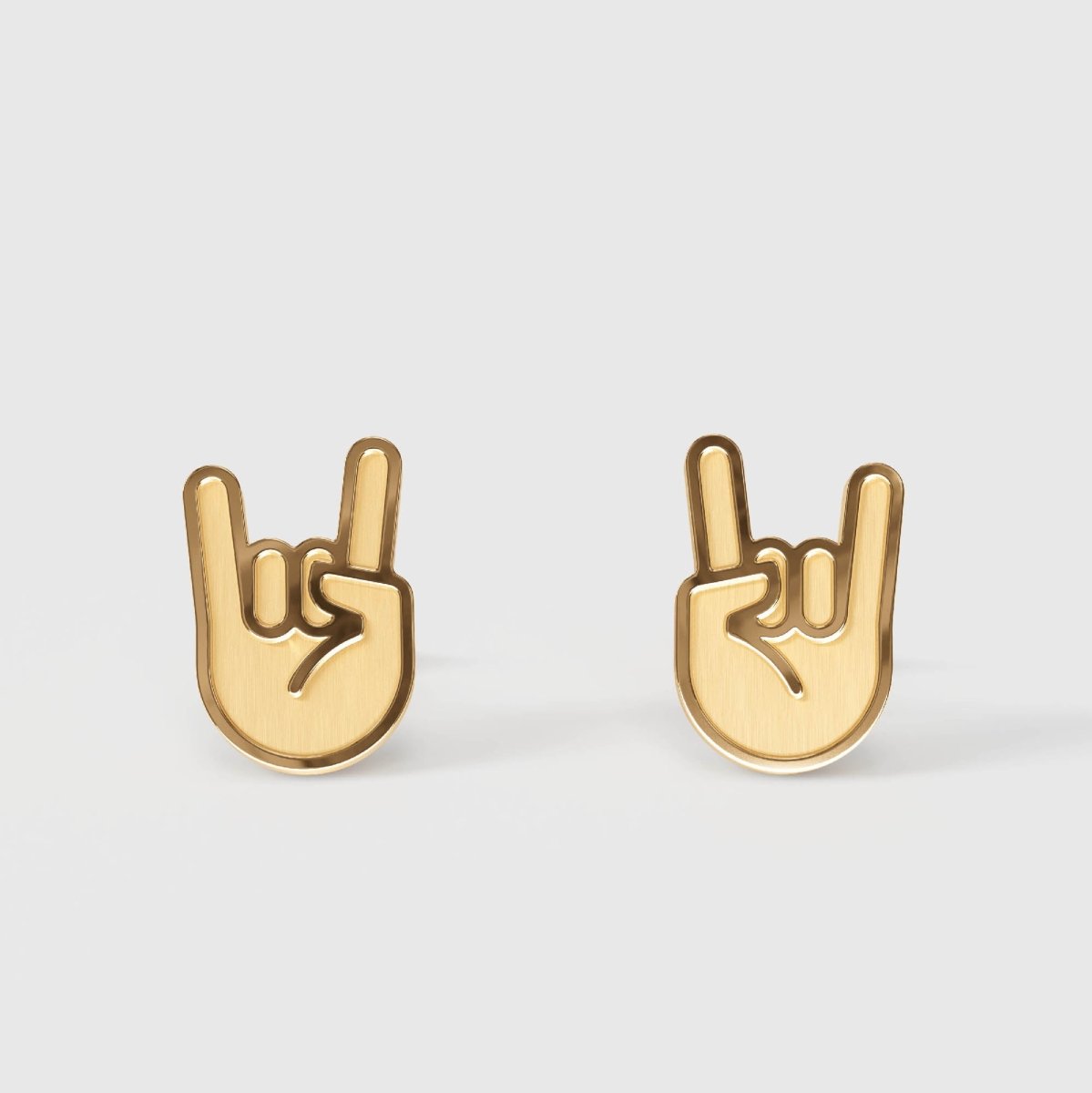 Rock ’n’ Roll – Ohrstecker – gold - fyngers