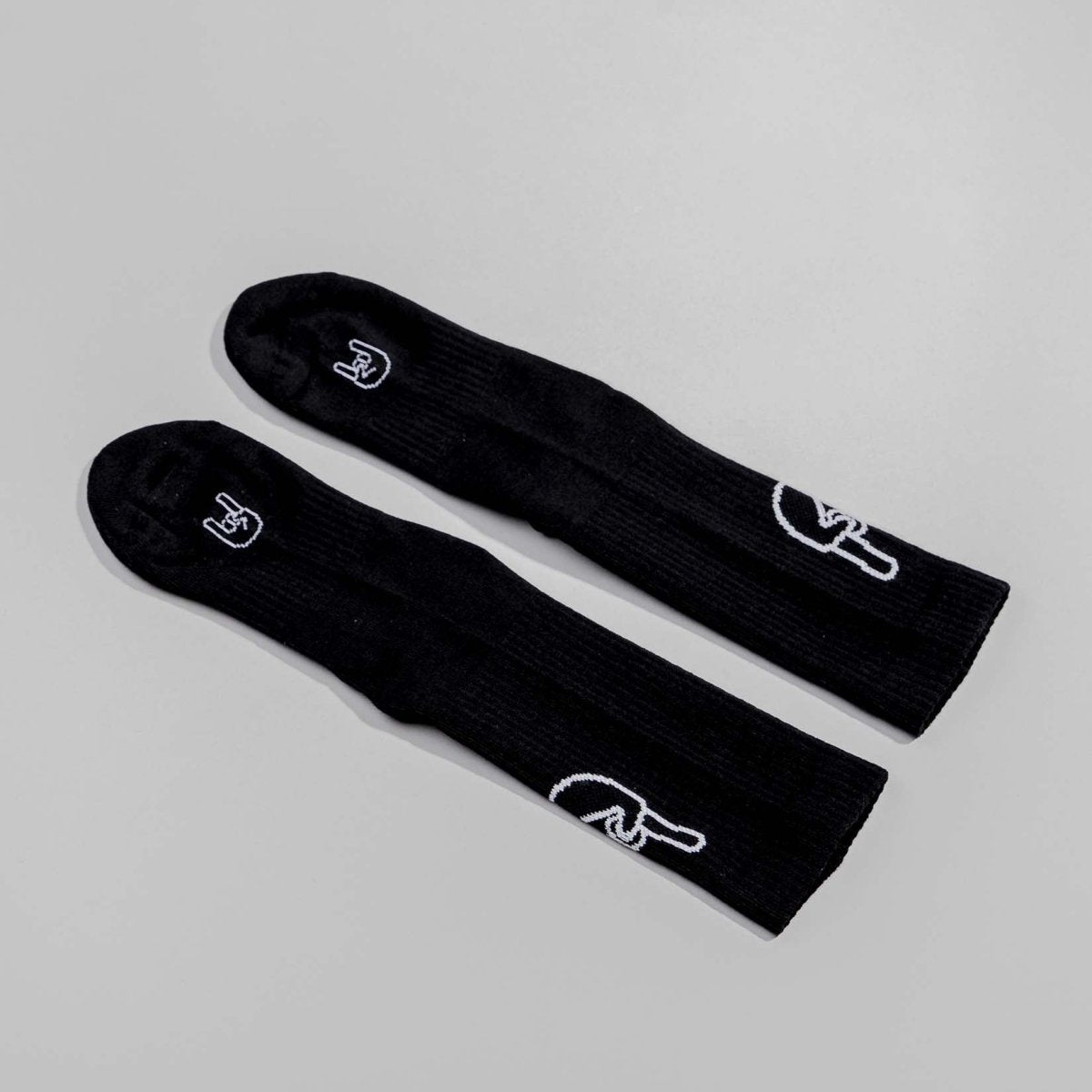 Rock ’n’ Roll - Sportsocken schwarz - fyngers