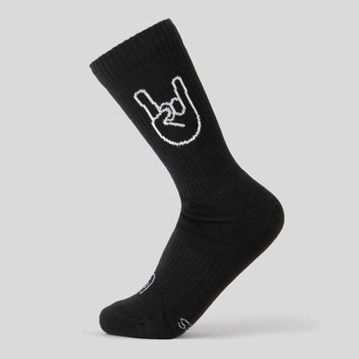 Rock ’n’ Roll - Sportsocken schwarz - fyngers