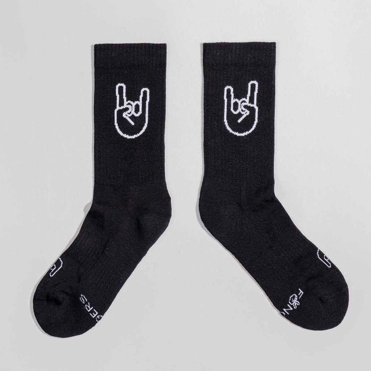 Rock ’n’ Roll - Sportsocken schwarz - fyngers