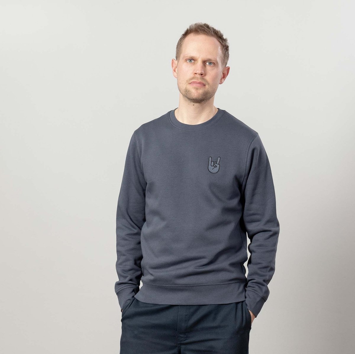 Rock ’n’ Roll – Sweatshirt anthrazit - fyngers